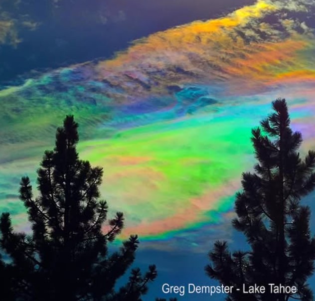Aurora Borealis Over Lake Tahoe: Stunning Rare Sky Spectacle