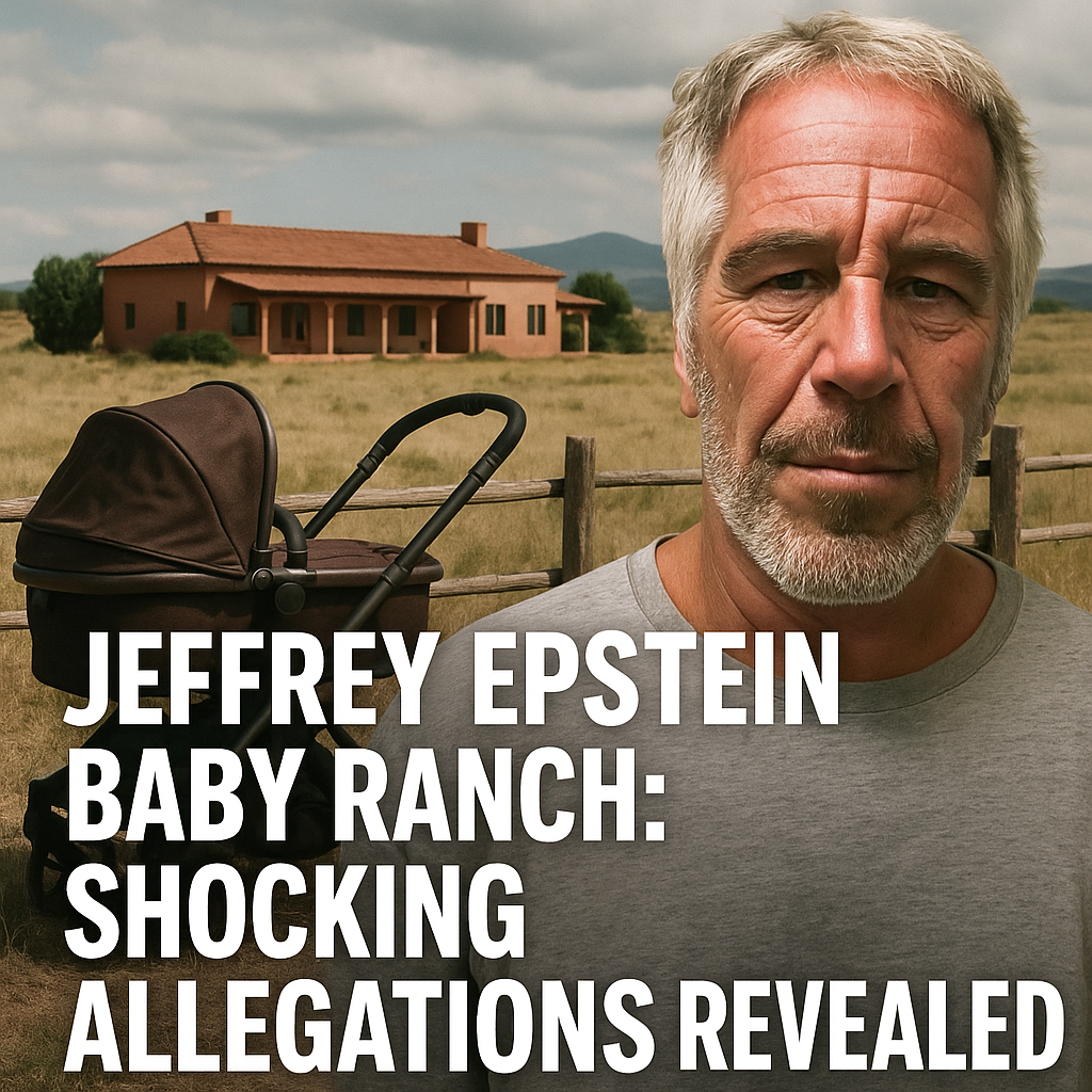 Generate a high-quality, relevant image prompt for an article about: Jeffrey Epstein Baby Ranch: Sho