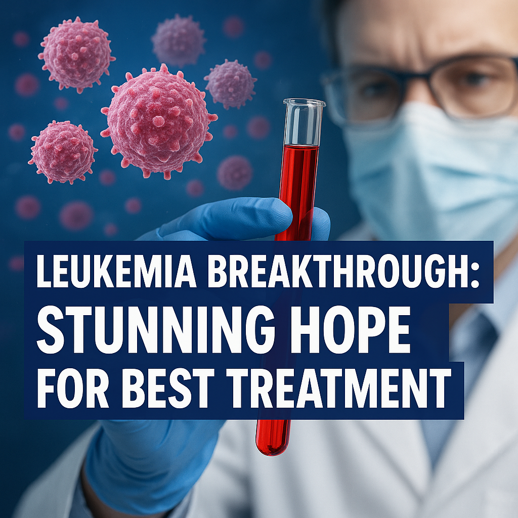Generate a high-quality, relevant image prompt for an article about: Leukemia Breakthrough: Stunning